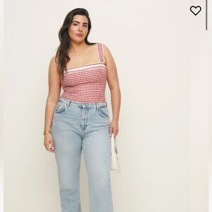 Reformation Eloise linen top